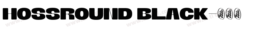 HossRound Black字体转换